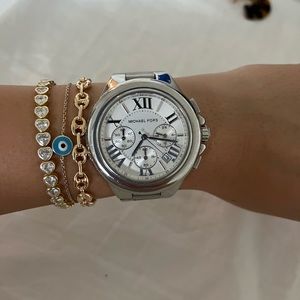 Micheal kors Mini Bradshaw Stainless Steel Watch